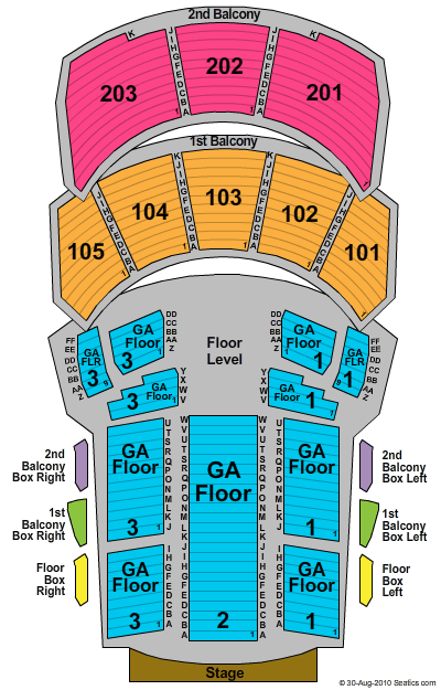 Hammerstein Ballroom Seating Chart